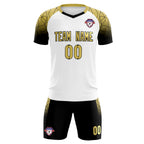 Custom White Classic Soccer Training Sets Jersey For Adults/Kids