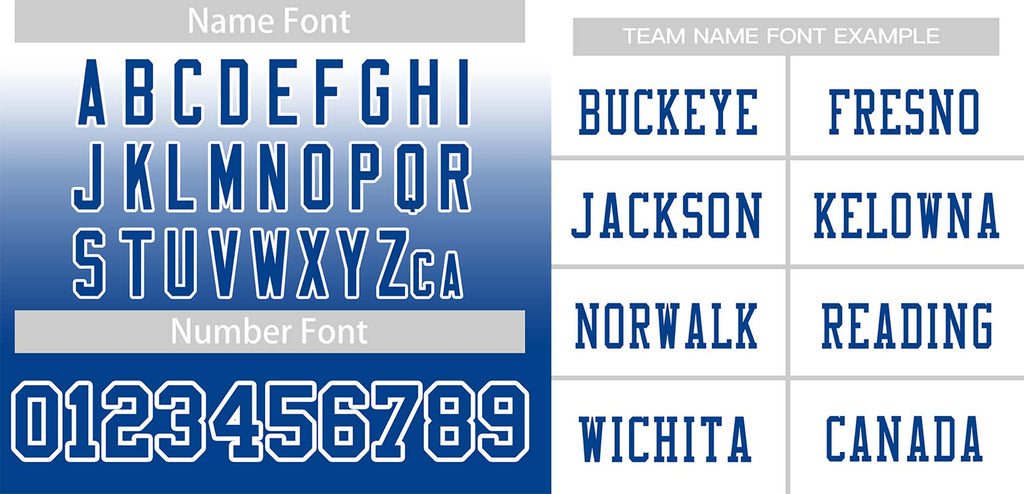 Custom White Royal-White Gradient Fashion Outdoor Authentic Football Jersey