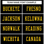 Custom Black Gold-Black Classic Style Authentic Football Jersey