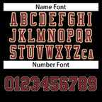 Custom Black Crimson-Old Gold Classic Style Authentic Football Jersey