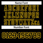 Custom Black Black-Gold Classic Style Authentic Football Jersey