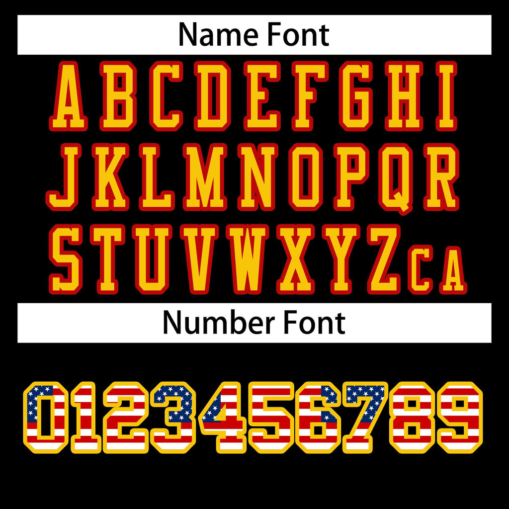 Custom Black Gold-Red Classic Style Authentic Football Jersey