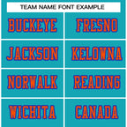 Custom Aqua Orange-Royal Classic Style Authentic Football Jersey