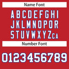 Custom Red White-Royal Personalized Classic Mesh Authentic Football Jersey