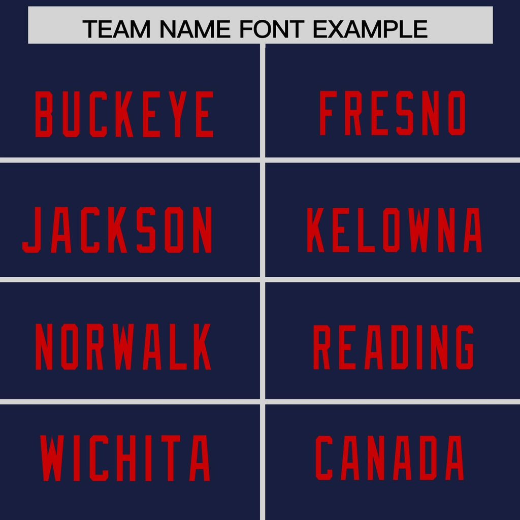 Custom Navy Red-White Personalized Classic Mesh Authentic Football Jersey