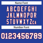 Custom Royal White-Red Personalized Classic Mesh Authentic Football Jersey