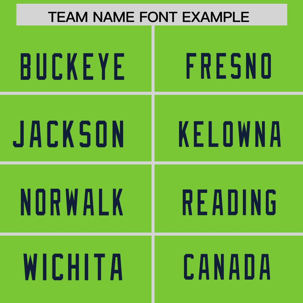 Custom Neon Green Navy-White Personalized Classic Mesh Authentic Football Jersey