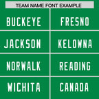 Custom Green White-Black Personalized Classic Mesh Authentic Football Jersey