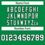 Custom Green White-Black Personalized Classic Mesh Authentic Football Jersey