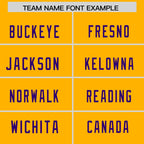 Custom Yellow Purple-White Personalized Classic Mesh Authentic Football Jersey