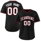 Custom Black Classic Style Authentic Pullover Baseball Jersey