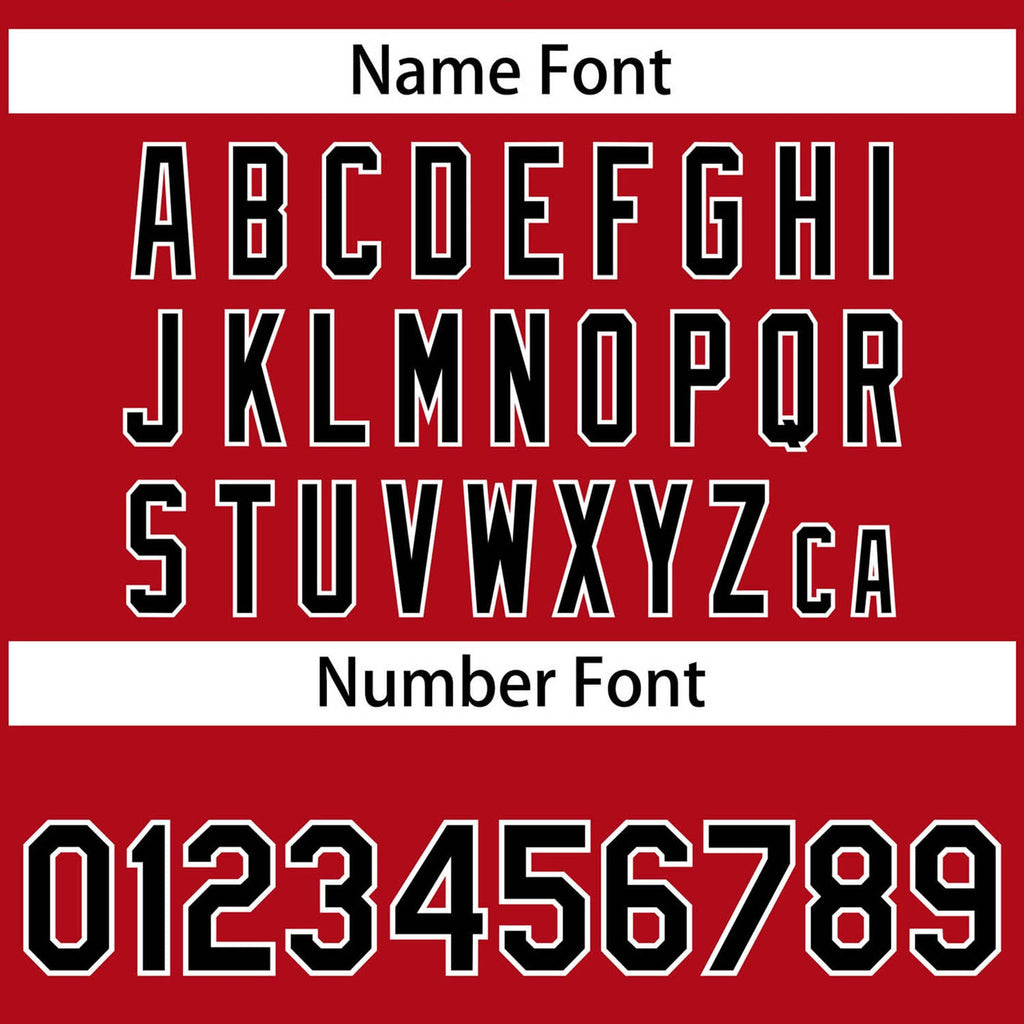 Custom Red Black-White Solider Classic Style Authentic Baseball Jersey