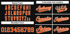 Custom Black Orange-White Classic Style Authentic Baseball Jersey