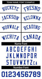 Custom White Royal Classic Tops Basketball Jersey