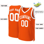 Custom Orange White Classic Tops Basketball Jersey