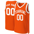 Custom Orange White Classic Tops Basketball Jersey