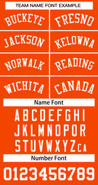 Custom Orange White Classic Tops Basketball Jersey