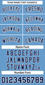 Custom Light Blue Navy-White Classic Tops Basketball Jersey
