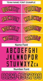 Custom Pink Yellow-Black Gradient Fashion Tops Basketball Jersey