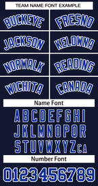 Custom Navy Royal-White Classic Tops Basketball Jersey