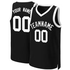 Custom Black White Classic Tops Basketball Jersey