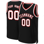 Custom Black White-Red Classic Tops Basketball Jersey