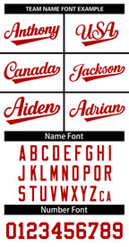 Custom White Red Classic Tops Basketball Jersey