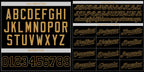 Custom Black Old Gold Classic Style Authentic Baseball Jersey