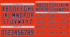 Custom Orange Navy-White Bull Classic Style Authentic Baseball Jersey