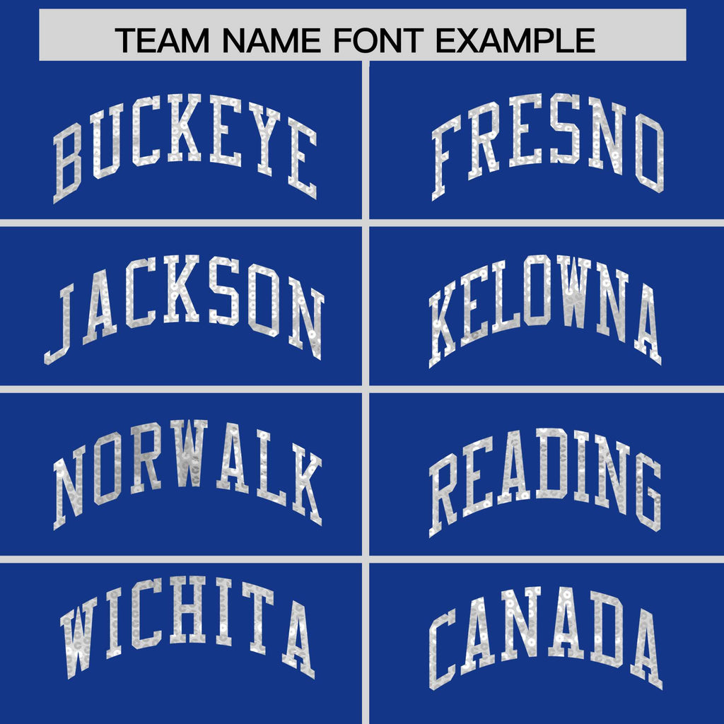 Custom Royal White Women Basketball Jersey Sequined Dress