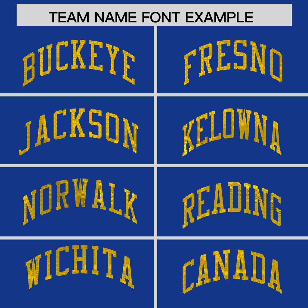 Custom Royal Gold Women Basketball Jersey Sequined Dress