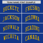 Custom Royal Gold Women Basketball Jersey Sequined Dress