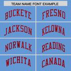 Custom Light Blue Red Women Basketball Jersey Sequined Dress