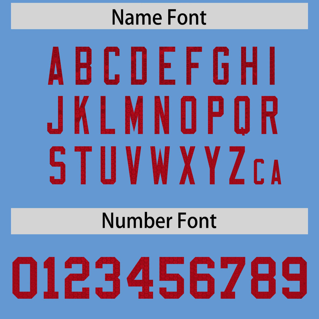 Custom Light Blue Red Women Basketball Jersey Sequined Dress