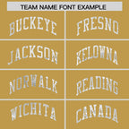 Custom Old Gold White Women Basketball Jersey Sequined Dress