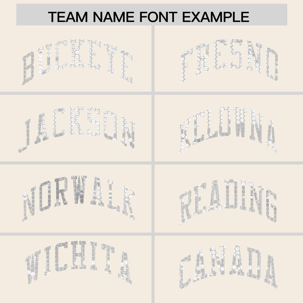 Custom Cream White Women Basketball Jersey Sequined Dress