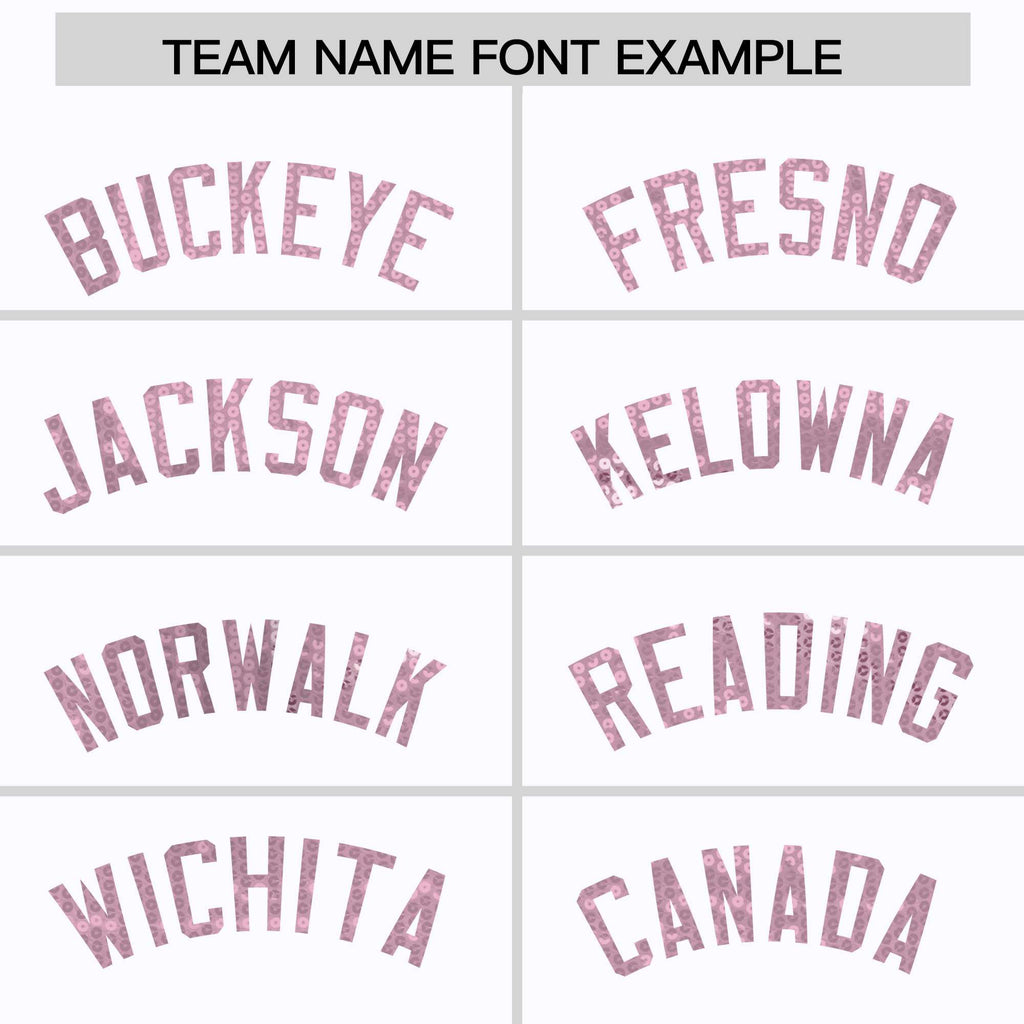 Custom White Light Pink Women Basketball Jersey Sequined Dress