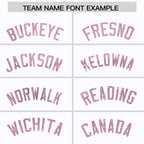 Custom White Light Pink Women Basketball Jersey Sequined Dress