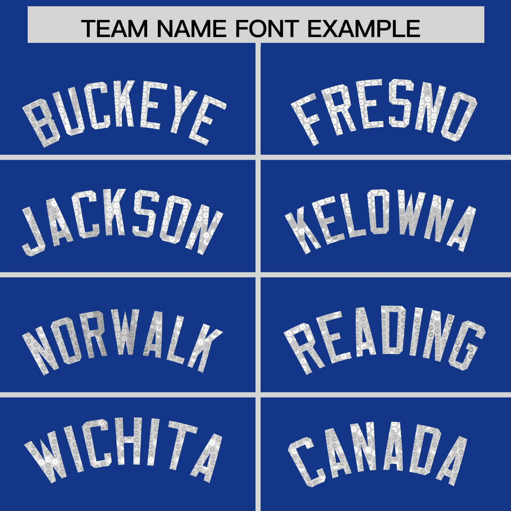 Custom Royal White Women Basketball Jersey Sequined Dress