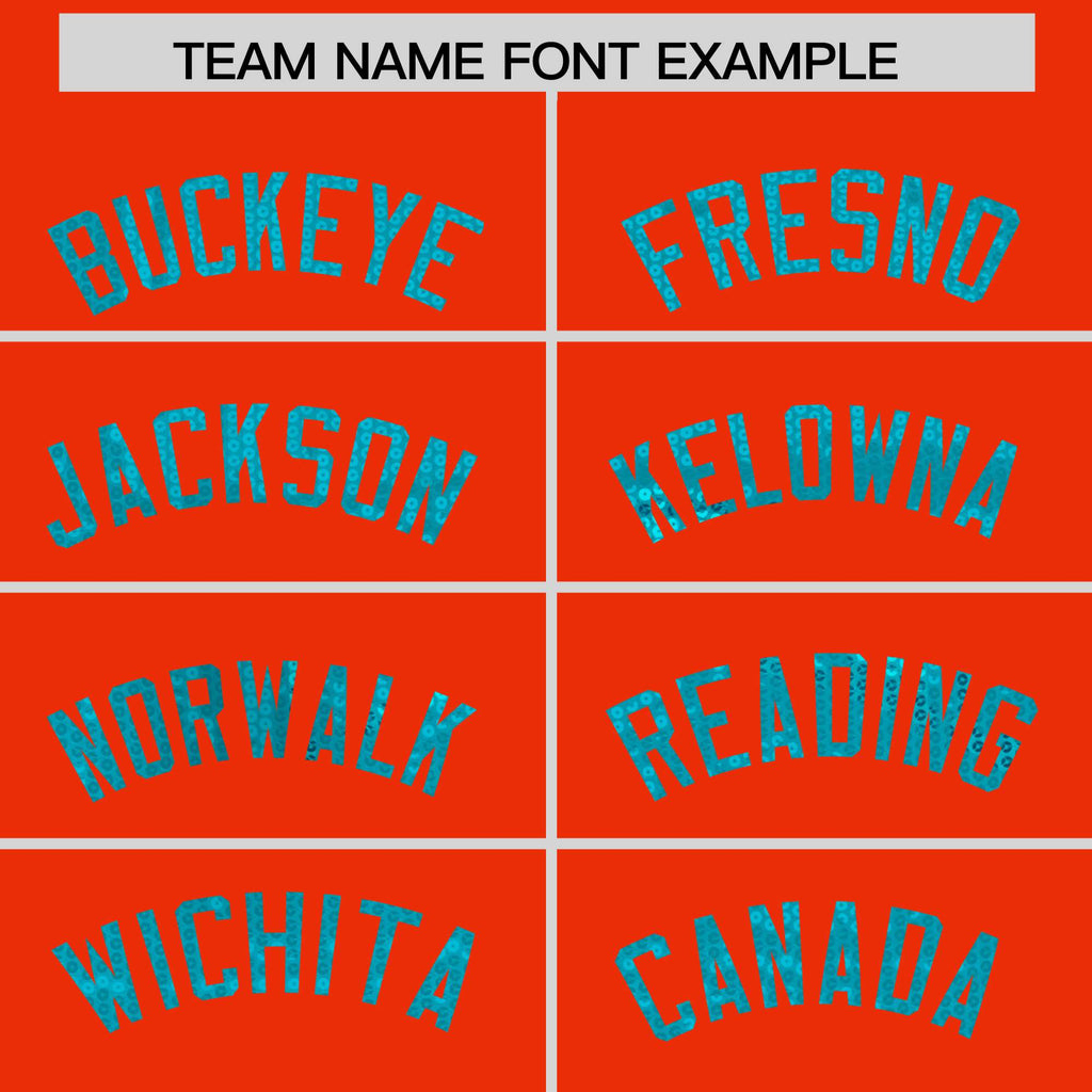 Custom Orange Sky Blue Women Basketball Jersey Sequined Dress