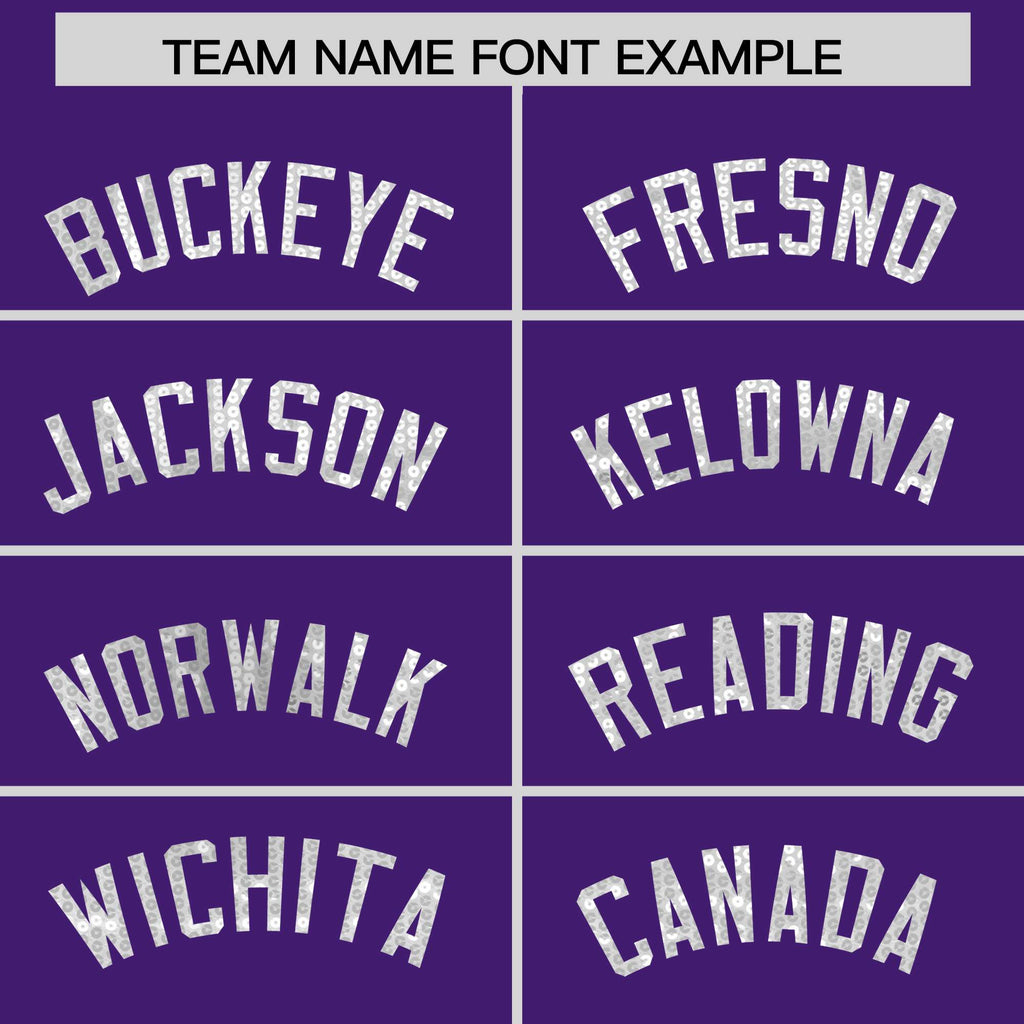 Custom Purple White Women Basketball Jersey Sequined Dress