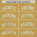 Custom Old Gold White Women Basketball Jersey Sequined Dress