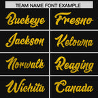 Custom Black Gold Women Basketball Jersey Sequined Dress