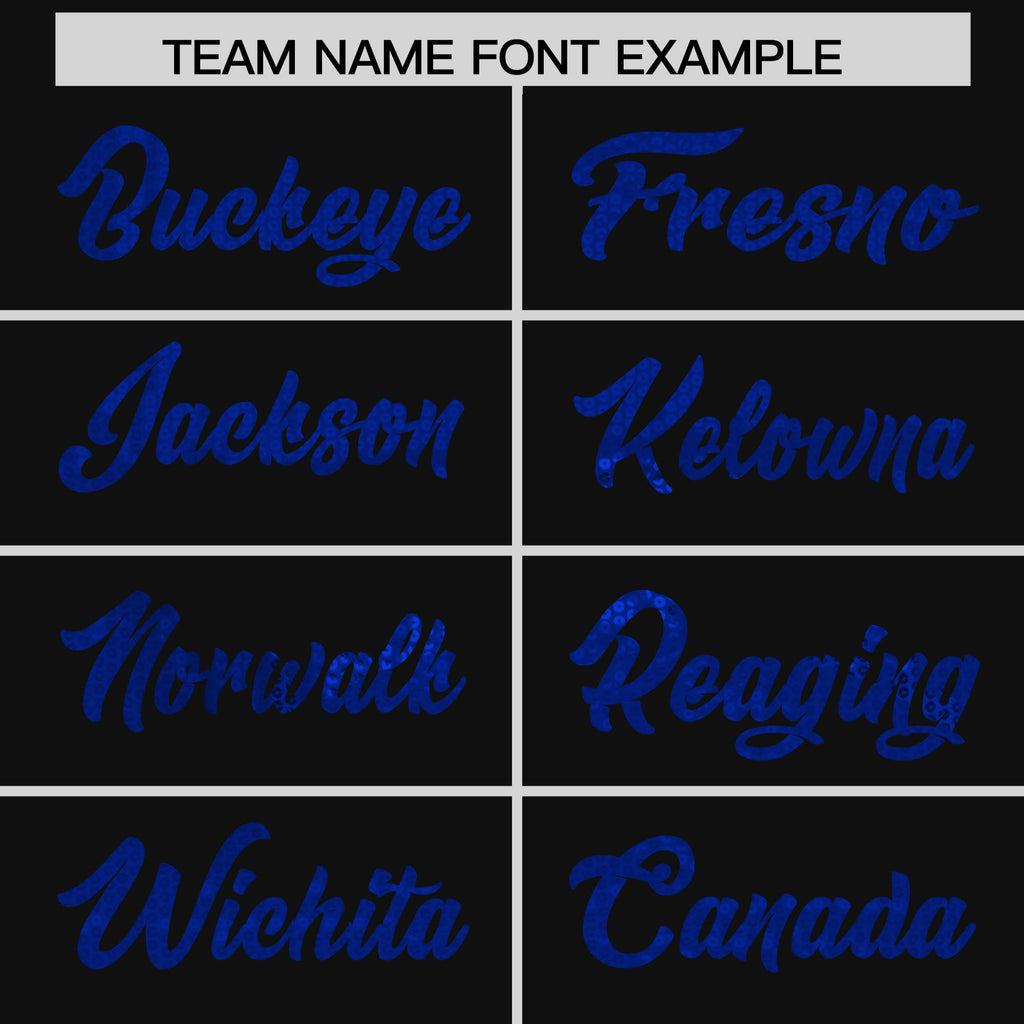 Custom Black Royal Women Basketball Jersey Sequined Dress