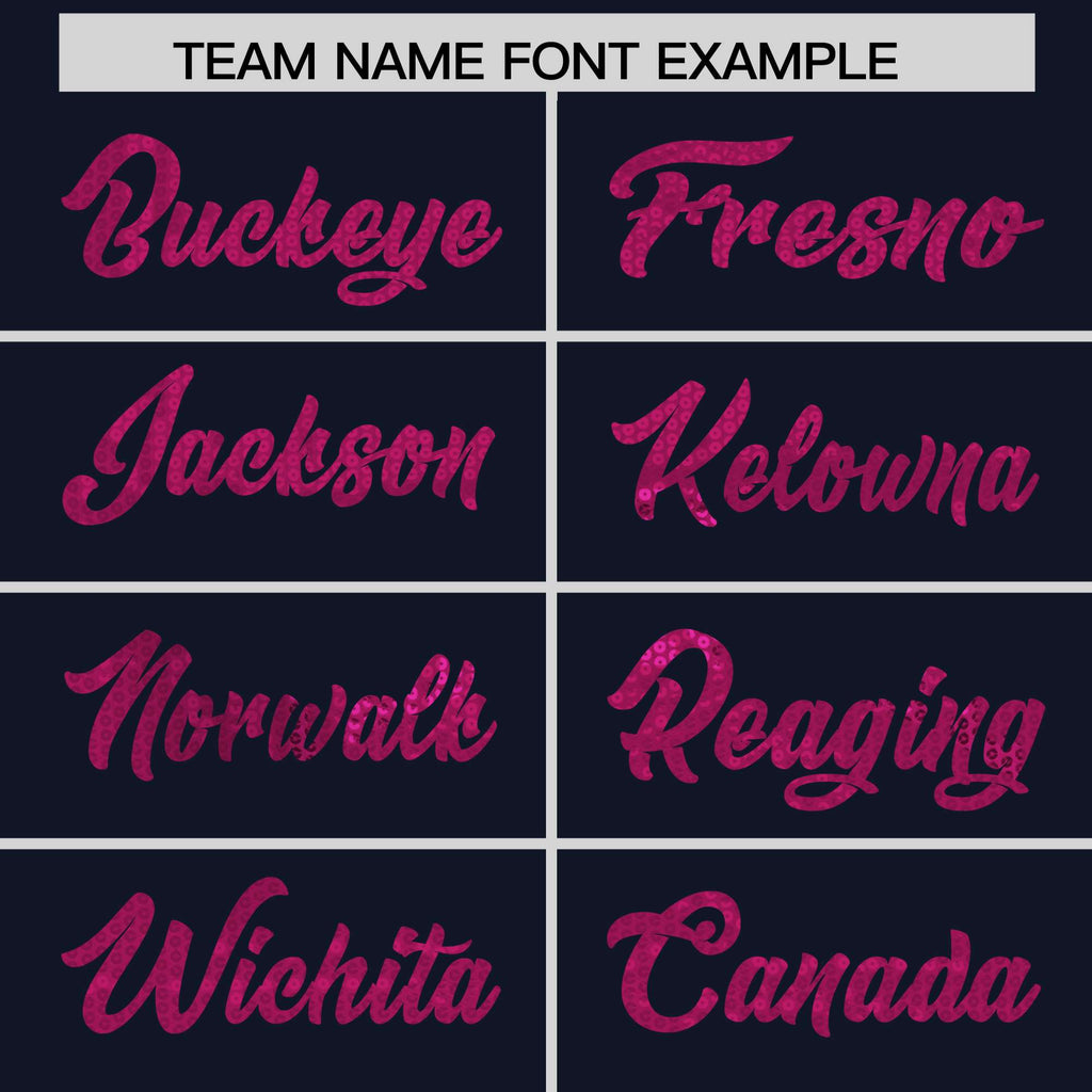 Custom Navy Pink Women Basketball Jersey Sequined Dress