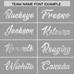 Custom Silver White Women Basketball Jersey Sequined Dress