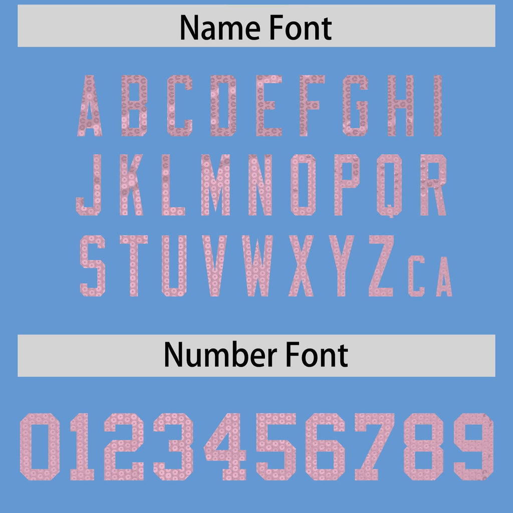 Custom Light Blue Light Pink Women Basketball Jersey Sequined Dress