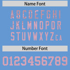 Custom Light Blue Light Pink Women Basketball Jersey Sequined Dress