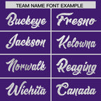 Custom Purple White Women Basketball Jersey Sequined Dress