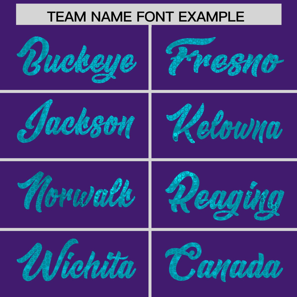 Custom Purple Sky Blue Women Basketball Jersey Sequined Dress